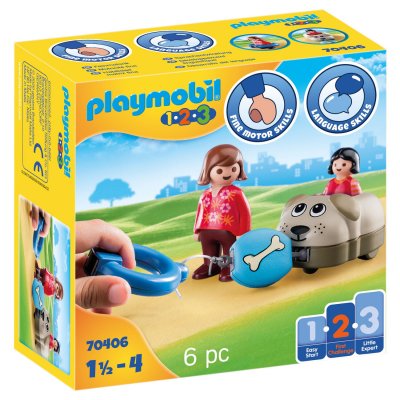PLAYMOBIL 1.2.3 - 70406 - Wagon chien