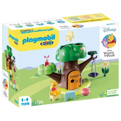 PLAYMOBIL 1.2.3 71316 Winnie l'ourson et Porcinet avec caban - Disney