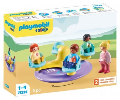 Playmobil 1.2.3 71324 Enfants et tourniquet 1.2.3