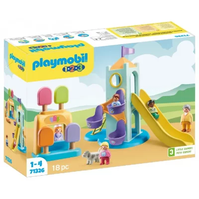 Playmobil 1.2.3 71326 Aire de jeux avec toboggan g&eacute;ant 1.2.3