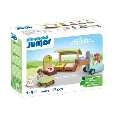 Playmobil 123 Eco Stand And Forklift Construction Game Dor&eacute; 