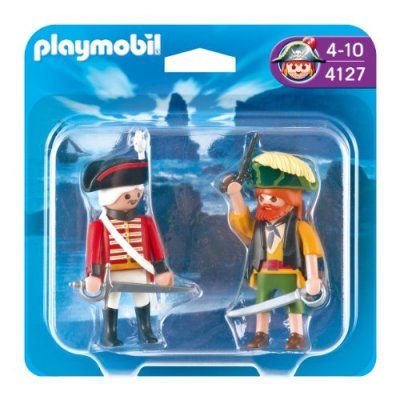 Playmobil 4127 : Playmobil Duo Pirate et soldat anglais