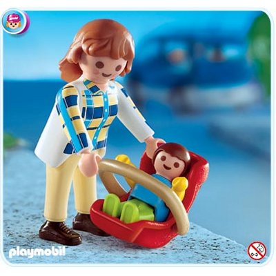 Playmobil - 4668 - Maman/b&eacute;b&eacute;/si&egrave;ge