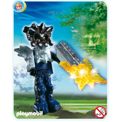 Playmobil 4849 Gardien du temple avec arme lumineuse orange