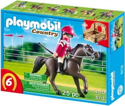 Playmobil - 5112 - jeu de construction - pur-sang arabe et jockey
