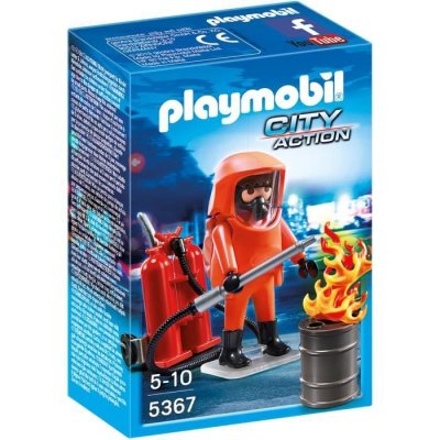 PLAYMOBIL 5367 Pompier avec Combinaison de Feu