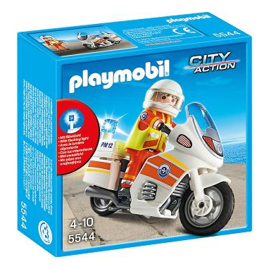 PLAYMOBIL 5544 Sauveteur avec Moto