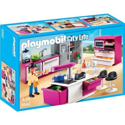 Playmobil 5582 : Cuisine avec &icirc;lot