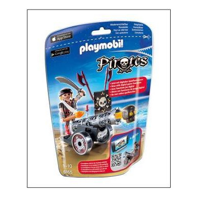 Playmobil 6165 - Flibustier Avec Canon Noir