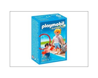 PLAYMOBIL 6677 Ma&icirc;tre nageur avec enfant
