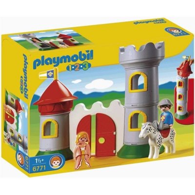Playmobil 6771 - 1.2.3 - Ch&acirc;teau avec couple princier