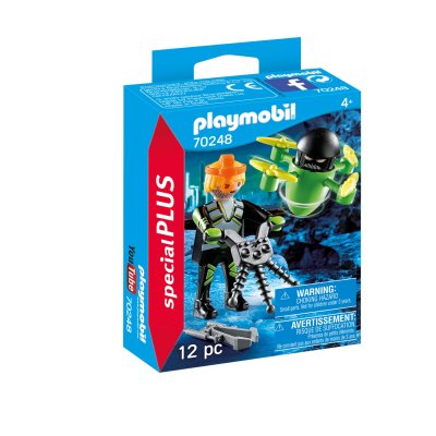 PLAYMOBIL - 70248 - Agent avec drone
