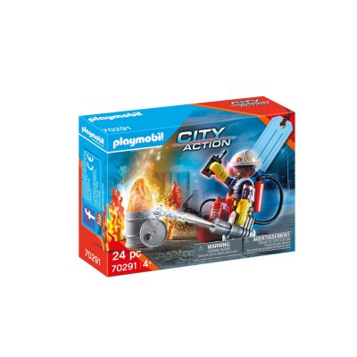 PLAYMOBIL - 70291 - Set cadeau Pompier