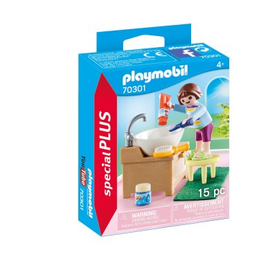 PLAYMOBIL - 70301 - Enfant avec lavabo