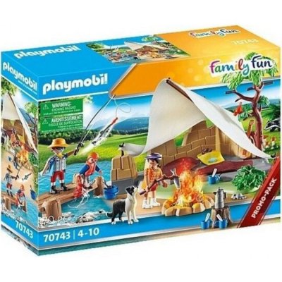 PLAYMOBIL 70743 - Figurine miniature - Family Fun Famille de campeurs