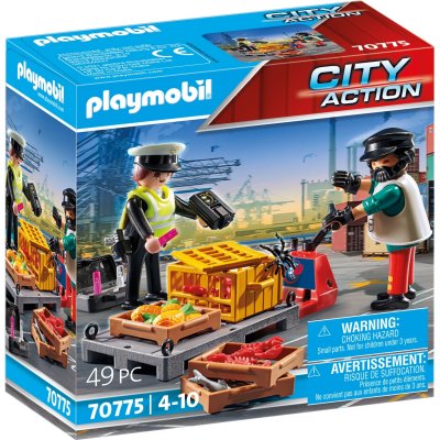 Playmobil 70775 - city action ouvrier et douani&egrave;re