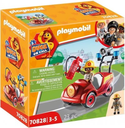 PLAYMOBIL - 70828 - DUCK ON CALL - Voiturette de pompier
