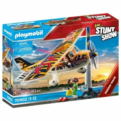 PLAYMOBIL - 70902 - Air Stuntshow Avion &agrave; h&eacute;lice ""Tigre