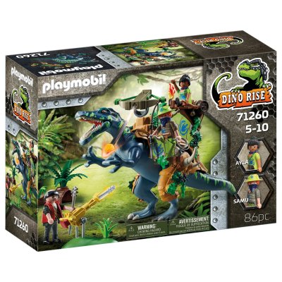 Playmobil - 71260 - dino rise - spinosaure et combattant PL71260