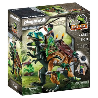 Playmobil - 71261 - dino rise - tyrannosaure et soldat PL71261