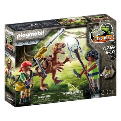 PLAYMOBIL - 71264 - Dino Rise - Deinonychus et guerriers