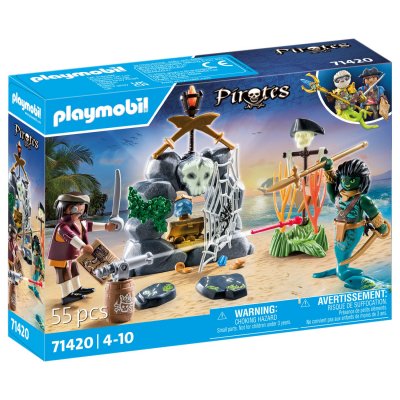 PLAYMOBIL 71420 Pirate avec tr&eacute;sor - Pirates - D&egrave;s 4 ans