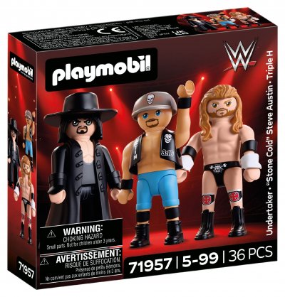 PLAYMOBIL 71957 WWE Attitude Era - Triple H, Undertaker, Stone Cold