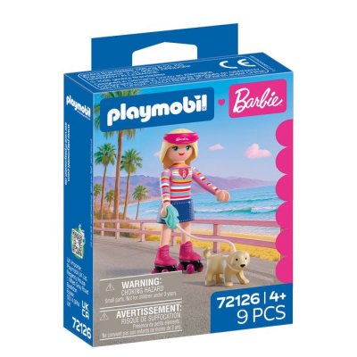 PLAYMOBIL 72126 Barbie Promenade &agrave; Malibu 9 pi&egrave;ces D&egrave;s 4 ans