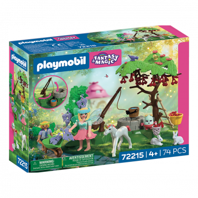 PLAYMOBIL 72215 Jardin f&eacute;&eacute;rique avec b&eacute;b&eacute; licorne Fantasy & Magic 74 pi&egrave;ces d&egrave;s 4 ans