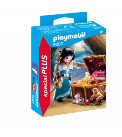 Playmobil 9087 - Flibusti&egrave;re Avec Tr&eacute;sor
