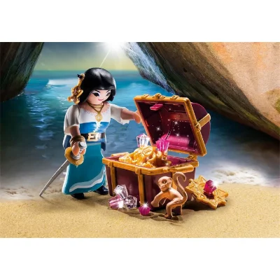 Playmobil 9087 - Flibusti&egrave;re Avec Tr&eacute;sor