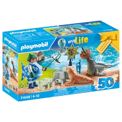 Playmobil Animal Feeding Construction Game Multicolore
