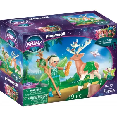 Playmobil Ayuma 70806 Forest Fairy avec animal pr&eacute;f&eacute;r&eacute; 