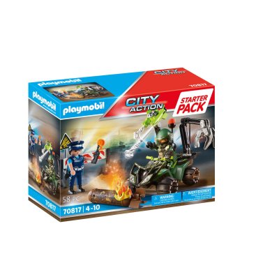 Playmobil City Action 70817 Starter Pack Policier et d&eacute;mineur 