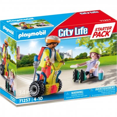 PLAYMOBIL  City Life 71257 Starter Pack Secouriste avec gyropode