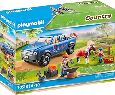 Playmobil Country 70518 Mar&eacute;chal-ferrant et v&eacute;hicule 