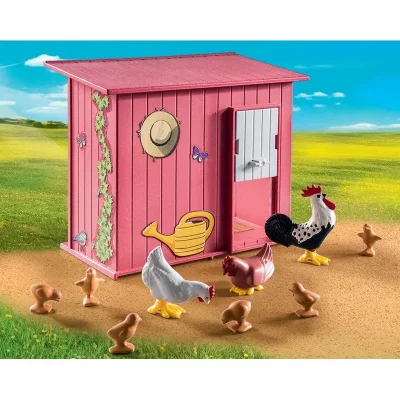 Playmobil Country 71308 Agricultrice et poulailler