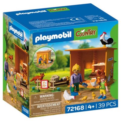 PLAYMOBIL Country 72168 R&eacute;colte d&oelig;ufs au poulailler renard