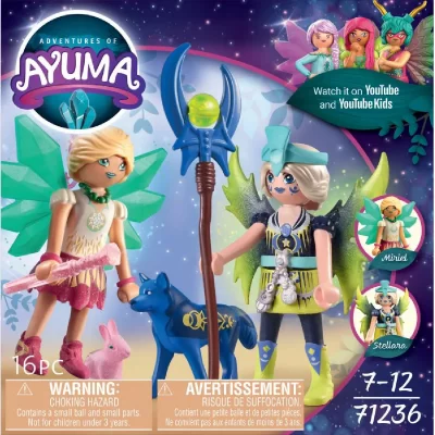 PLAYMOBIL &reg; Crystal- et Moon Fairy avec des animaux-&acirc;mes