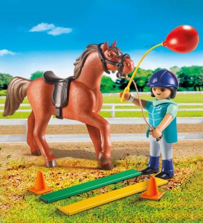 Playmobil - Ecuy&egrave;re avec cheval - 9259
