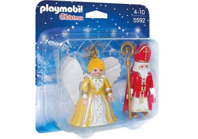 PLAYMOBIL Ensemble de jeux Ange de No&euml;l Saint-Nicolas
