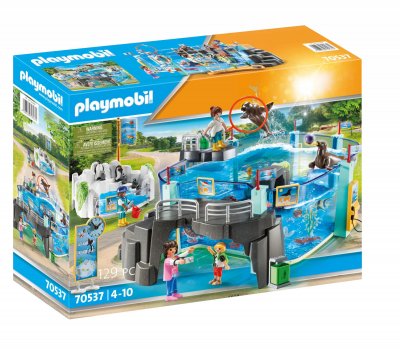 Playmobil Family Fun 70537 - Journ&eacute;e &Agrave; L'aquarium Et Enclos Pour Pingouins