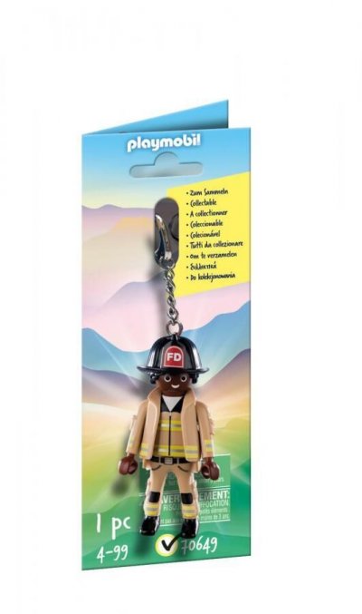 Playmobil Firefighter City Action Keychain Multicolore