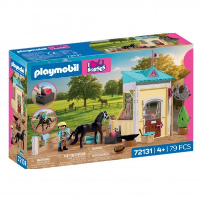 PLAYMOBIL I love horses 72131 Petite &eacute;table avec mar&eacute;chal-ferrant