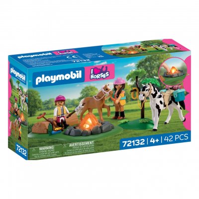 PLAYMOBIL I love horses 72132 Balade &agrave; cheval et feu de camp