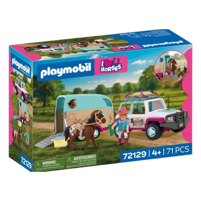 Playmobil I Love Horses V&eacute;hicule avec remorque &agrave; chevaux 72129 PLAYMOBIL