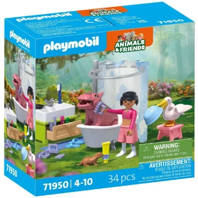 Playmobil Jeu De Construction De Bain D&acute;animaux Amusant