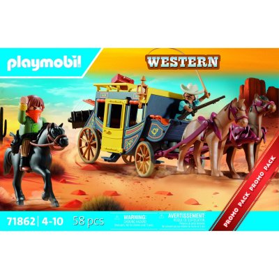 Playmobil Jeu De Construction De Diligence Du Far West