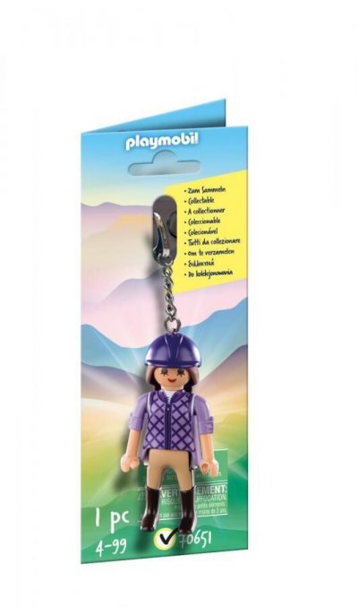Playmobil Jinete Country Keychain Multicolore