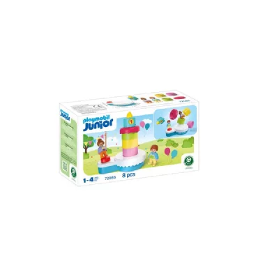 PLAYMOBIL Junior 72086 G&acirc;teau d&acute;anniversaire &agrave; surprise bondissante